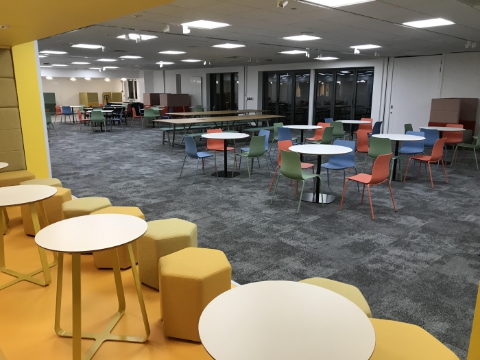 Chancellor's building informal learning space Keele University